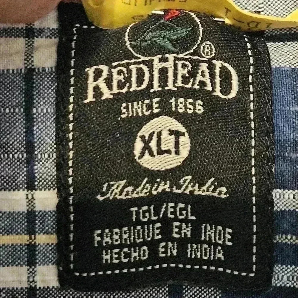 Redhead Cotton Button Down Size Xlt Euc - image 4